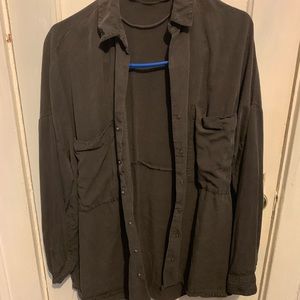 Zara grey button up